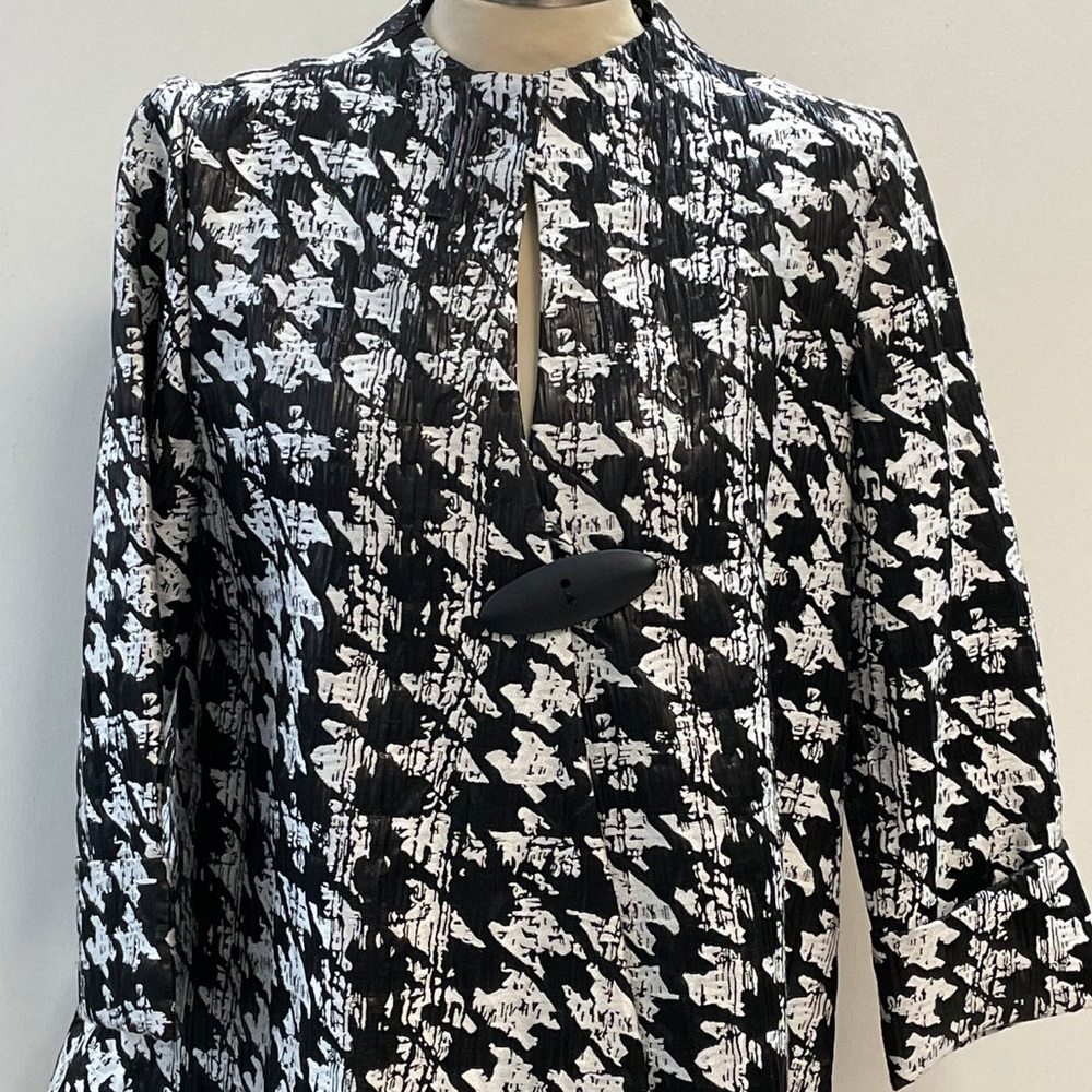 Ic Black And White Jacket. Size Small- Houndstoot… - image 1